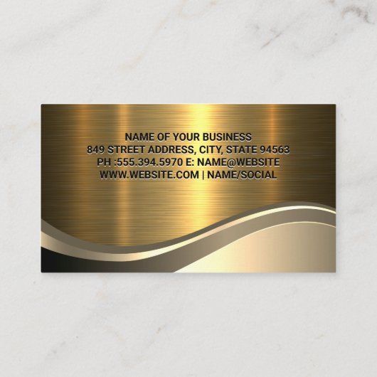 Schaar voor het knippen van haar | Kapperstoel | G Visitekaartje (Achterkant)