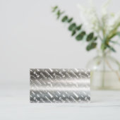 schaar voor tondeuse | kapper patroon | Metallic Visitekaartje (Staand voorkant)
