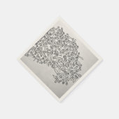 schaar zwart-wit servet (Hoek)