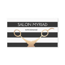 Schaar Zwart-wit Striped Hair Salon