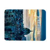 Schaarbeek België Foto van Vintage Magneet (Horizontaal)