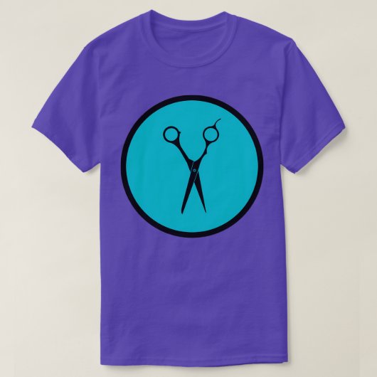Schaarblauw T-shirt (Design voorkant)