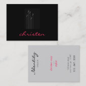 schaarbloemen visitekaartje (Voorkant / Achterkant)