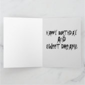 SCHAAREVIL GESLOTEN BIRTHDAY SWEET DREAMS Kaarten (Binnen)