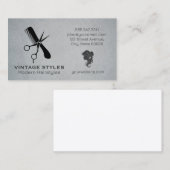 schaarkam | dameshaar | schoonheidssalon visitekaartje (Voorkant / Achterkant)