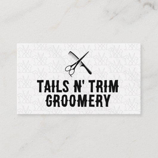 schaarkam | dienst Verzorging huisdieren Visitekaartje (Voorkant)