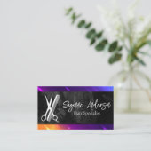 schaarkam | Moderne achtergrond Visitekaartje (Staand voorkant)