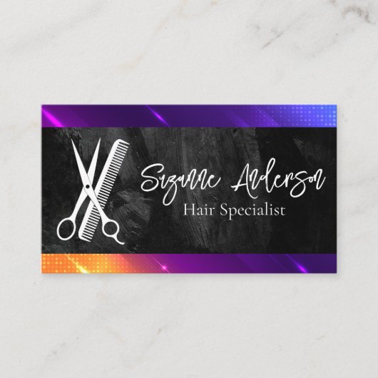 schaarkam | Moderne achtergrond Visitekaartje (Voorkant)