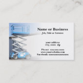 schaarlift of -platform visitekaartje (Voorkant)