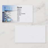 schaarlift of -platform visitekaartje (Voorkant / Achterkant)