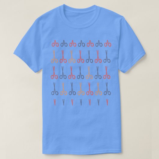 Schaarpatroon T-shirt (Design voorkant)