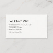 Schaarpictogram / Haarstylist Visitekaartje (Achterkant)