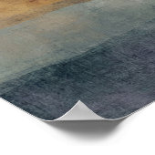 Schaarse Bomen Horizon Minimaal Abstract Landschap Poster (Hoek)