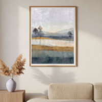 Schaarse Bomen Horizon Minimaal Abstract Landschap