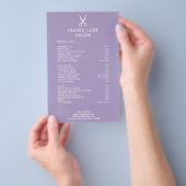 Schaarssalon Scharen Paarse Service Menu Prijslijs (Hand)