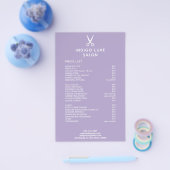 Schaarssalon Scharen Paarse Service Menu Prijslijs (Enkel)