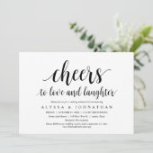 Schaarste aan liefde en lachen, bruiloft-repetitie kaart (Staand voorkant)