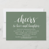 Schaarste aan liefde en lachen, bruiloft-repetitie kaart (Voorkant)