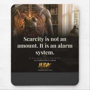 Schaarste Is een Alarm Systeem Boek Citaat Muismat