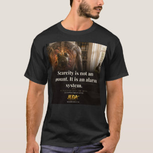 Schaarste Is een Alarm Systeem Boek Citaat T-shirt