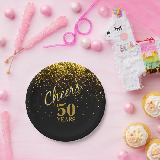 Schaarste op elke leeftijd gouden broekriem papieren bordje (Feest)