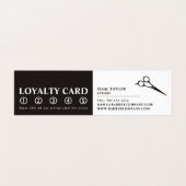 schaarste van de Mannen van de Logo Barbers Gedeta Visitekaartje (Binnenkant ongevouwen)