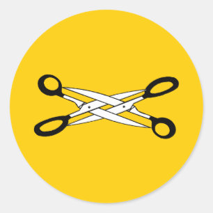 SCHAARTIJD RONDE STICKER