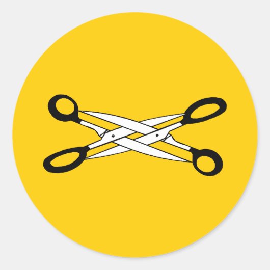 SCHAARTIJD RONDE STICKER (Voorkant)