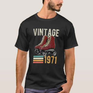 Schaats 1971 Roller 51ste verjaardag 51 jaar oud T-shirt