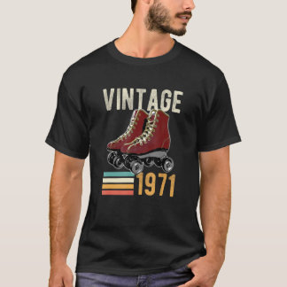  Schaats 1971 Roller 51ste verjaardag 51 jaar oud T-shirt