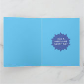 Schaats aan boord Silhouette Persoonlijke Birthday Kaart (Binnen)