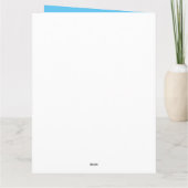 Schaats aan boord Silhouette Persoonlijke Birthday Kaart (Achterkant)