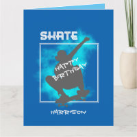 Schaats aan boord Silhouette Persoonlijke Birthday