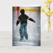 Schaats aan kaart (Gele Bloem)