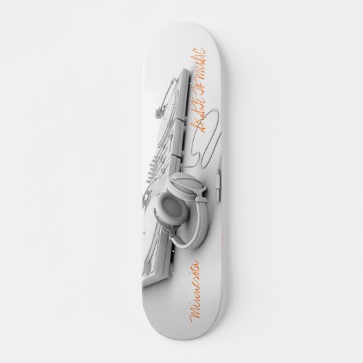 SCHAATS AAN MUZIEK PERSOONLIJK SKATEBOARD (Voorkant)