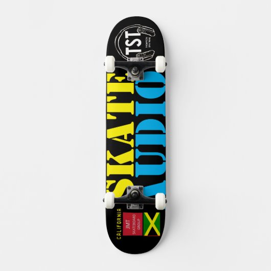 SCHAATS AUDIO SKATEBOARDS / JMT USA SKATEBOARDS (Voorkant)
