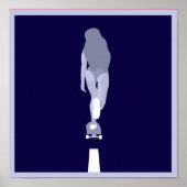 Schaats bij nacht poster (Voorkant)