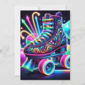 Schaats Birthday Party Invitation Kaart (Achterkant)