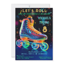 Schaats Birthday Party Invitation