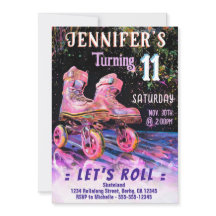 Schaats Birthday Party Invitation