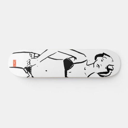 Schaats Board Girl Skateboard (Horizontaal)