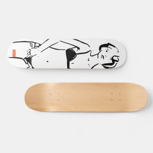 Schaats Board Girl Skateboard (Horizontaal)