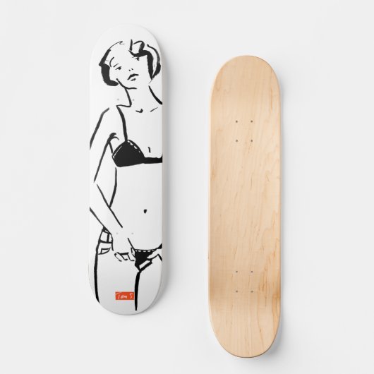 Schaats Board Girl Skateboard (Voorkant)