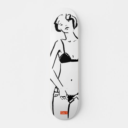 Schaats Board Girl Skateboard (Voorkant)