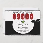 Schaats Boarder Half Pipe Skateboard verjaardagsfe Kaart (Voorkant)