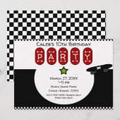 Schaats Boarder Half Pipe Skateboard verjaardagsfe Kaart (Voorkant / Achterkant)