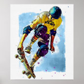 Schaats Boarding 20" x 24" Poster (Voorkant)