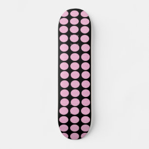 Schaats bord Roze glazen cirkels op zwart Persoonlijk Skateboard