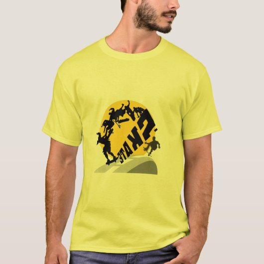 schaats bord T-shirt (Voorkant)