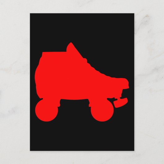 schaats briefkaart (Voorkant)